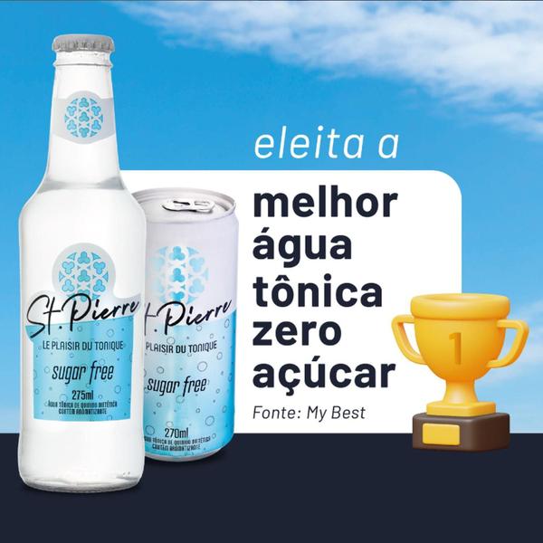 Imagem de Kit Com 24Und Tônica Sugar Free St. Pierre Long Neck 275Ml