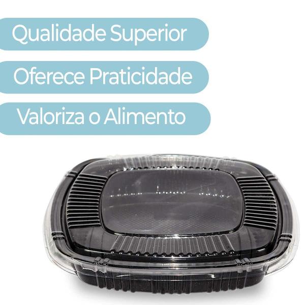 Imagem de Kit Com 25 Embalagem Descartável Delivery Suchi Vi Grande