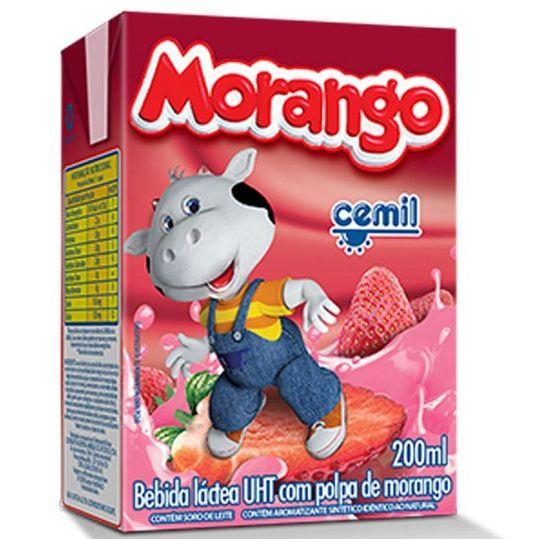 Kit com 27 Bebida Láctea Cemil 200ml - Morango Imagem de Kit com 27 Bebida Láctea Cemil 200ml - Morango
