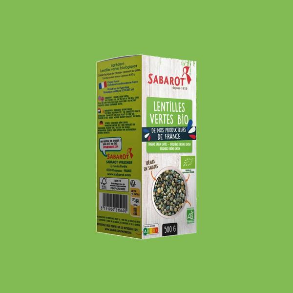 Imagem de Kit Com 2Und Lentilha Verde Francesa Sabarot 500G