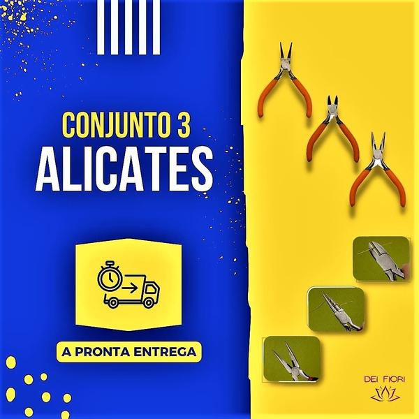 Imagem de Kit Com 3 Alicates Para Trabalhos Manuais Pescaria Eletrica