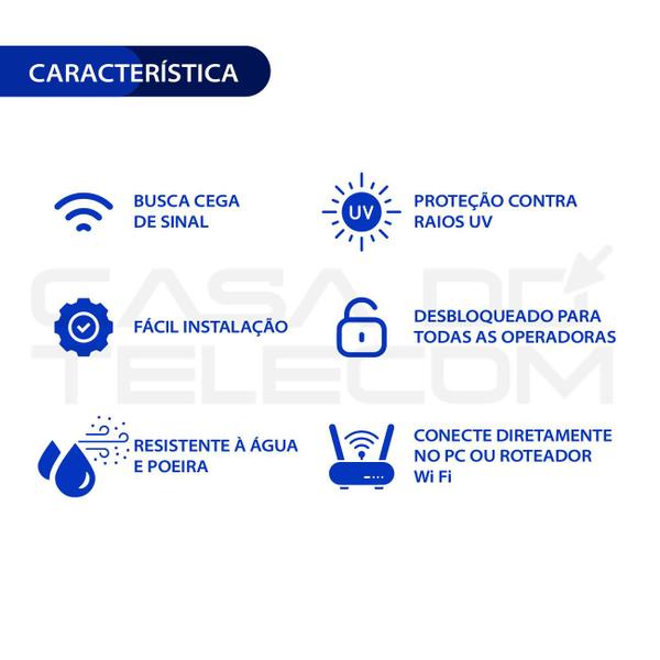 Imagem de Kit Com 3 Amplimax Fit Internet Rural Com Desconto