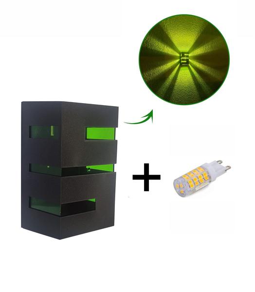 Imagem de Kit com 3 Arandela de Parede + Lente Colorida Com Lâmpada Led