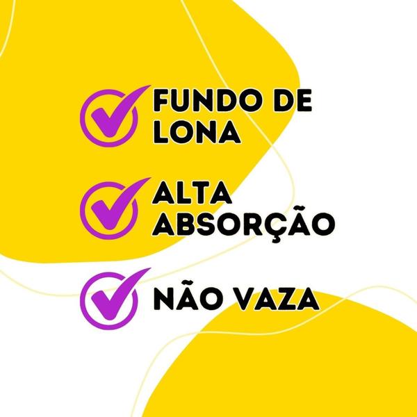 Imagem de Kit com 3 Banheiro para Cães Tecido Ecológico 70x50 Ossinho Azul - 3 Camadas - 300 Lavagens