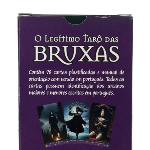 Imagem de Kit Com 3 Baralhos O Tarô Das Bruxas 78 Cartas Com Manual