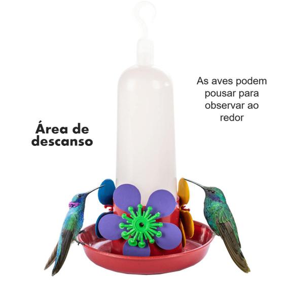 Imagem de Kit com 3 Bebedouros Beija-Flor Mini 100 ml