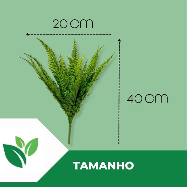 Kit Com 3 Buquês De Samambaia Escura Artificial De 18 Galhos - Vai de Tech Imagem de Kit Com 3 Buquês De Samambaia Escura Artificial De 18 Galhos