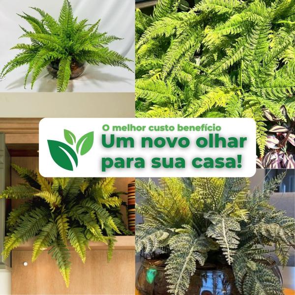 Kit Com 3 Buquês De Samambaia Escura Artificial De 18 Galhos - Vai de Tech Imagem de Kit Com 3 Buquês De Samambaia Escura Artificial De 18 Galhos