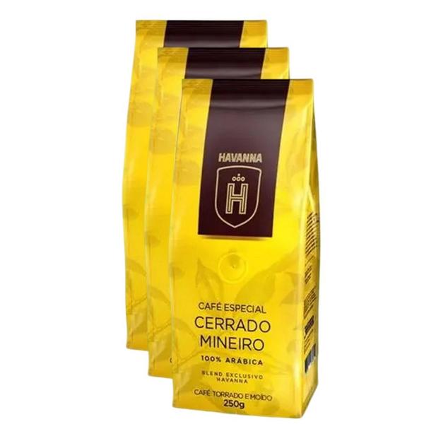 Imagem de KIT COM 3 - Café Torrado e Moído Havanna 250G