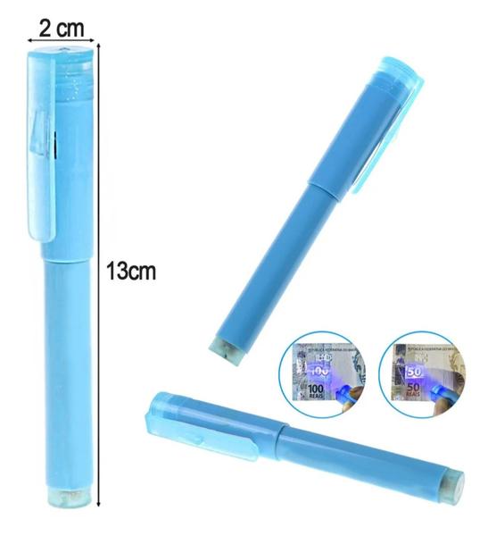 Imagem de Kit Com 3 Canetas Identificadora Dinheiro com Luz Negra