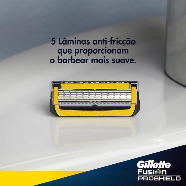 Imagem de Kit com 3 Cargas Gillette Aparelho de Barbear Fusion Proshield c/2