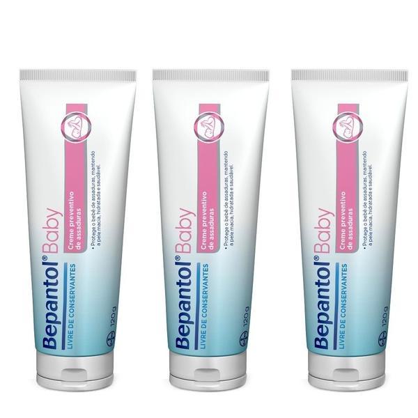 Kit com 3 Cremes Pomada de Assadura 120gr Cada - Bepantol Kit com 3 Cremes Pomada de Assadura 120gr Cada - Bepantol