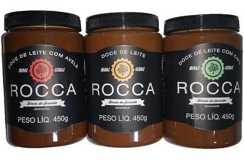 Imagem de Kit Com 3 Doce De Leite Rocca 400g Tradicional Café Avela