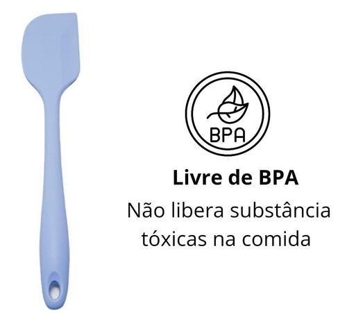 Imagem de Kit com 3 Espátulas Multiuso Pão Duro Utensílios De Cozinha Silicone Maciço Resistente Multiuso Prático