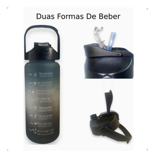 Imagem de Kit Com 3 Garrafa De Água 2L+900Ml+500Ml Galão Squeeze