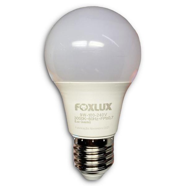 Imagem de Kit com 3 Lâmpadas Led Bulbo 110/220v 9w 3.000k Foxlux