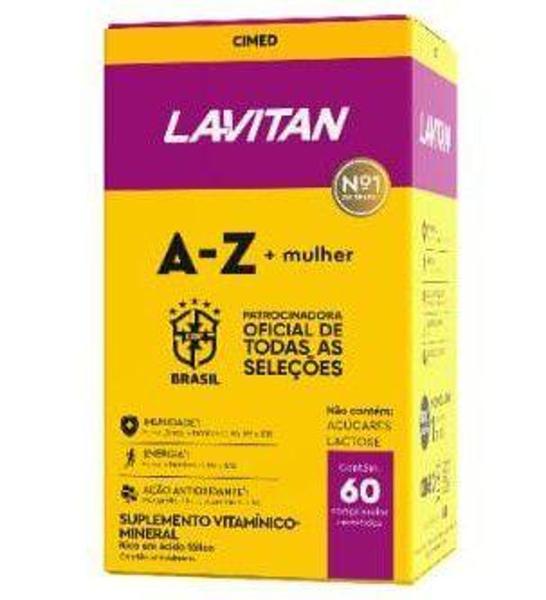 Imagem de Kit Com 3 Lavitan A-Z Mulher CBF 60Cps - Cimed - Nutracom Ind E Com Ltda