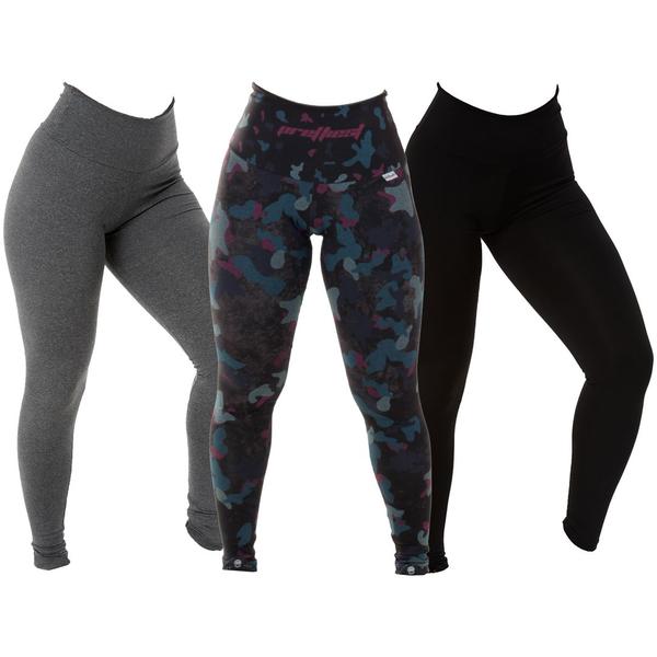 Imagem de Kit com 3 Leggings Basic Suplex Fitness