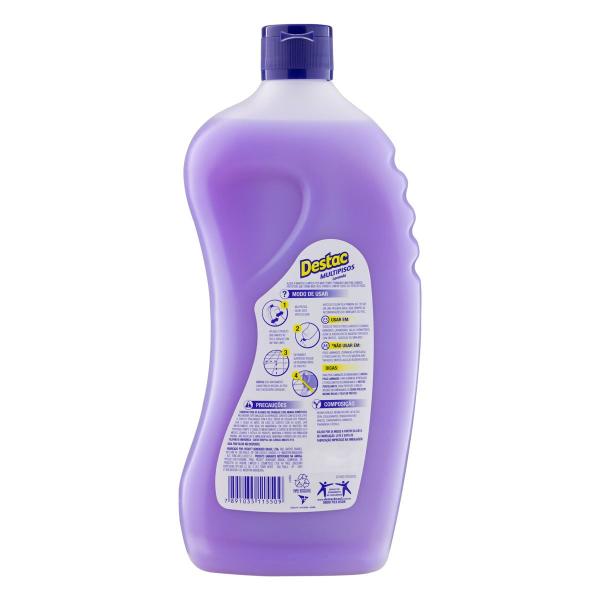 Imagem de Kit com 3 Limpadores Destac Lavanda Uso Direto 750Ml