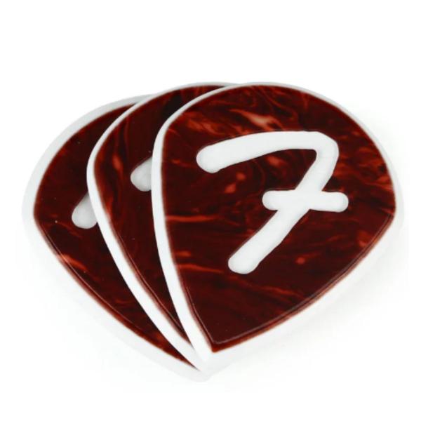 Kit com 3 Palhetas Fender F Grip 551 Shape Shell Imagem de Kit com 3 Palhetas Fender F Grip 551 Shape Shell