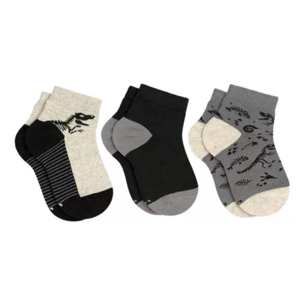 Imagem de Kit com 3 pares de meia masculina soquete Lupo