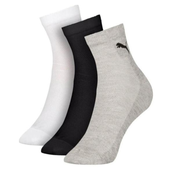 Kit com 3 Pares Meia Cano Médio Esportiva Masculino - SELENE Imagem de Kit com 3 Pares Meia Cano Médio Esportiva Masculino