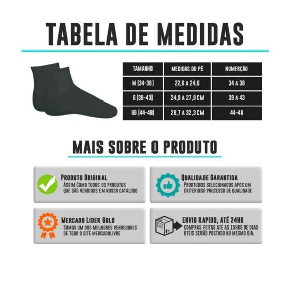 Kit com 3 Pares Meia Cano Médio Esportiva Masculino - SELENE Imagem de Kit com 3 Pares Meia Cano Médio Esportiva Masculino