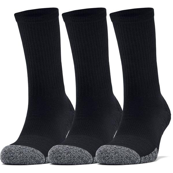 Kit com 3 pares meia under armour heatgear crew 1364399 Imagem de Kit com 3 pares meia under armour heatgear crew 1364399