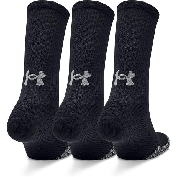 Kit com 3 pares meia under armour heatgear crew 1364399 Imagem de Kit com 3 pares meia under armour heatgear crew 1364399