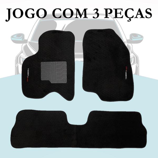 Imagem de Kit com 3 Peças de Tapetes Carpetes Automotivos Chery Tiggo 7 Pro 2021 a 2023 - C01.022