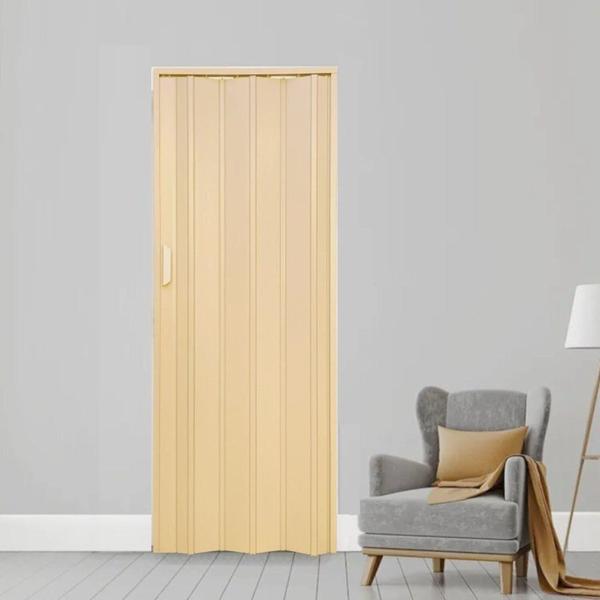 Imagem de Kit com 3 Portas Sanfonada de Pvc 210x125cm Bariri Amarelo