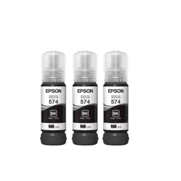 Imagem de Kit com 3 refil L8050 L18050 T574 Black