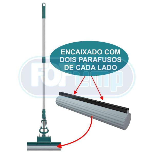 Imagem de Kit com 3 refil para mop flash limp limpeza geral plus absorvente