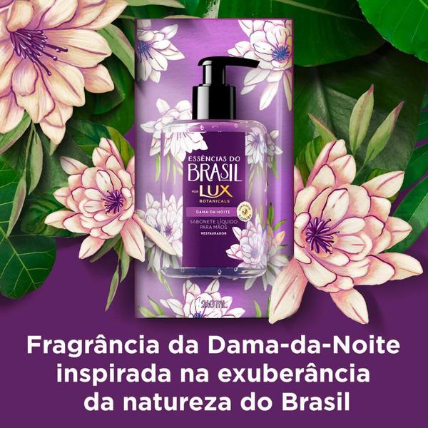 Imagem de Kit com 3 Refil Sabonetes Líquido Lux Essências do Brasil Dama da Noite 240ml