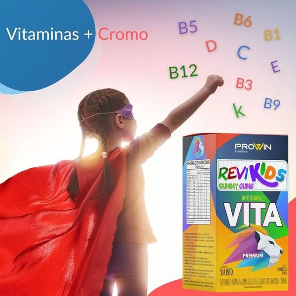 Imagem de Kit Com 3 Revikids Multivitamínico Com 60 Gomas - Prowin