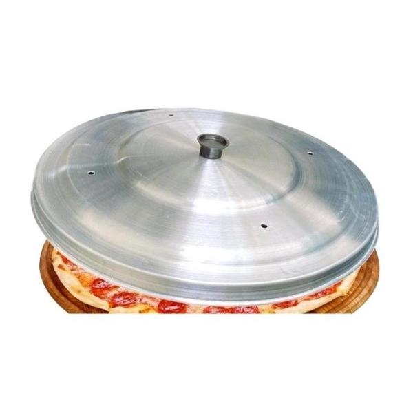 Imagem de Kit com 3 Tampas Abafador Para Forma De Pizza Em Aluminio 40cm