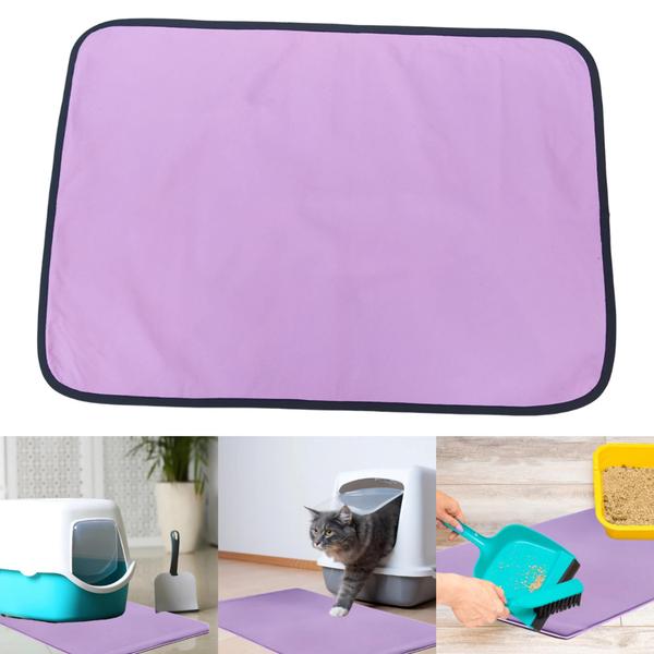 Imagem de Kit com 3 Tapetes Coletor de Areia Gato 200 Lavagens - 70x50 Rosa - Ecológico Quality