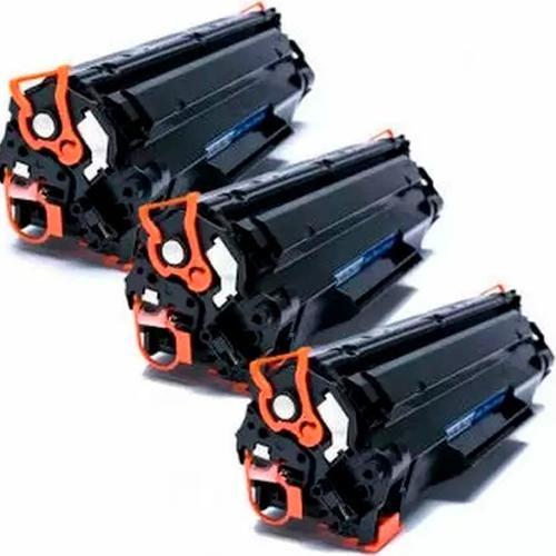 Imagem de Kit Com 3 Toner Compatível Com CB435 CB436A CE285A UNIVERSAL  P1005 P1505 M1120 M1212 M1130 