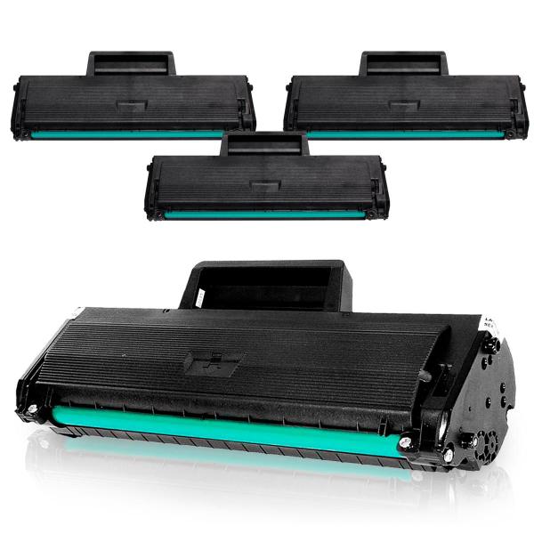 Imagem de Kit Com 3 Toner Compatível D111 N Com Chip Atualizado 100% Novo Lacrado Para Impressoras M2020, M2070, M2020W, M2070W, M