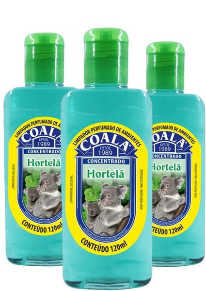 Imagem de Kit com 3 Unidades Coala Limpador Aromatizante Hortelã 120 Ml