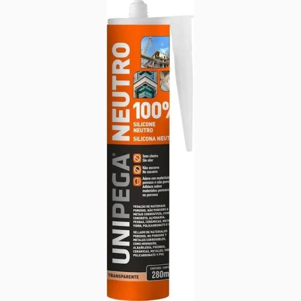 Imagem de KIT com 3 Unipega Neutro Incolor Br Cartucho 280Ml