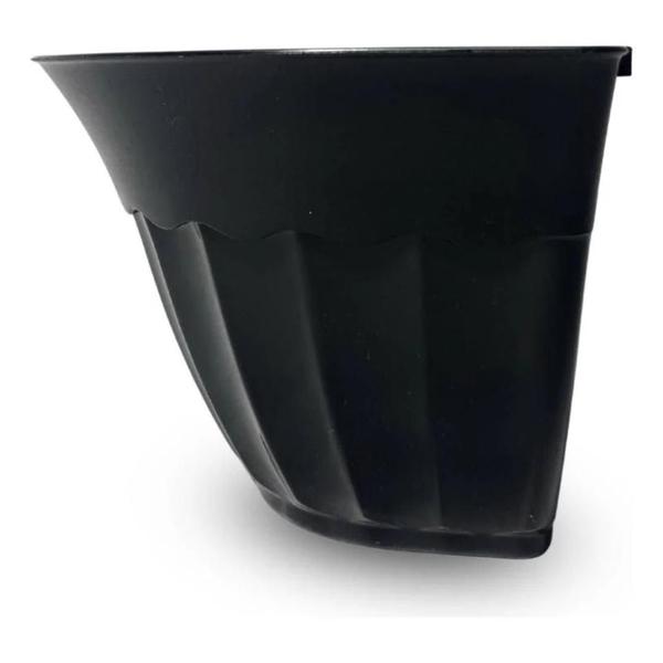 Imagem de kit com 3 Vaso De Parede Cachepot preto ou terracota Inplast