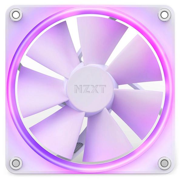 Imagem de Kit Com 3 Ventoinhas NZXT, 120mm, RGB, Branco - RF-R12TF-W1