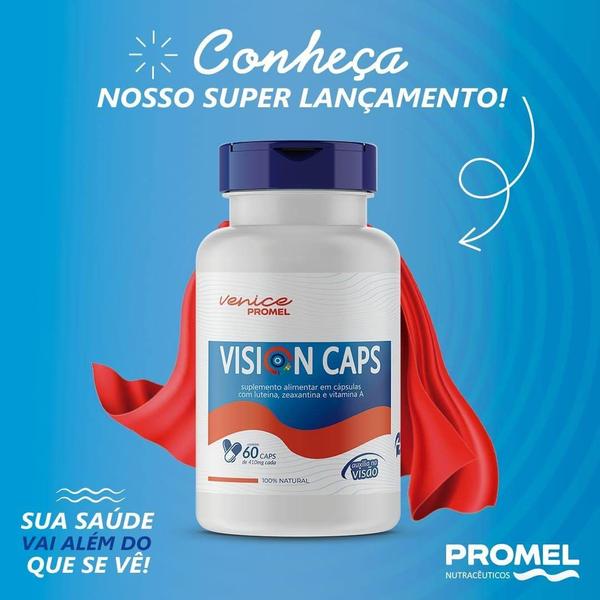 Imagem de Kit Com 3 Vision Caps Luteína e Zeaxantina 60 Capsulas de 410mg Promel