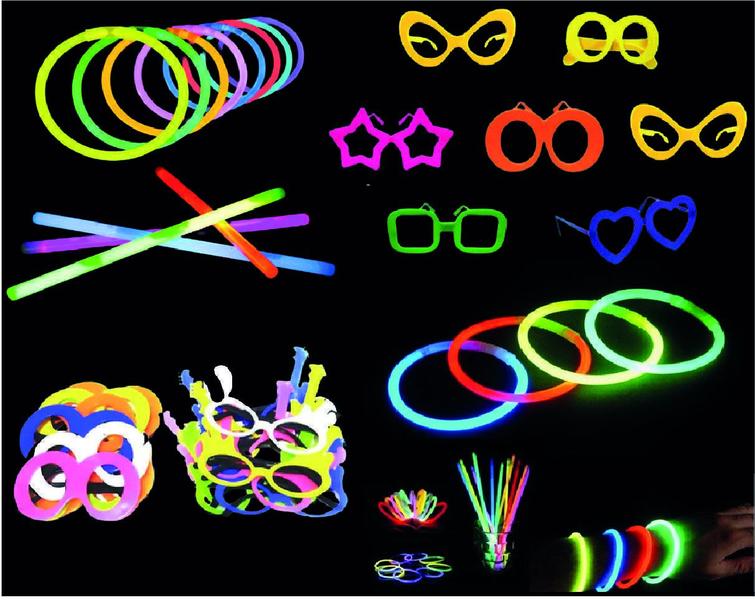 Imagem de Kit Com 30 Óculos + 100 Pulseira Neon - Casamento, Balada