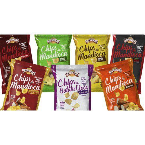 Kit Com 30 Unidades Chips 50gr Sertanitos Imagem de Kit Com 30 Unidades Chips 50gr Sertanitos