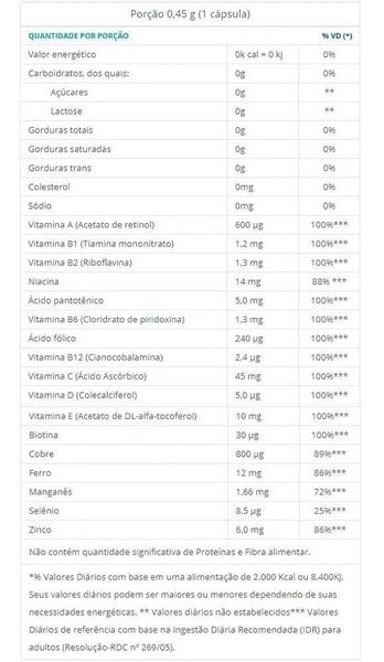 Imagem de Kit Com 3cx Polivitaminico A-Z 60Cps - Catarinense