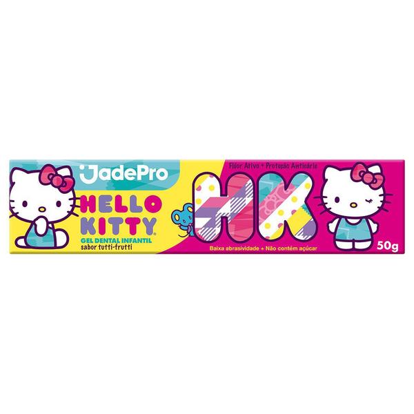 Imagem de Kit com 3un Pasta de Dente Infantil Hello Kitty 50Gr Sem açúcar