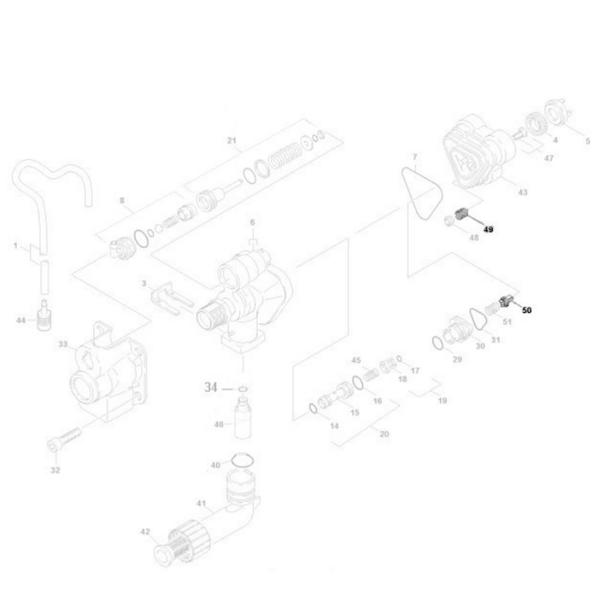 Imagem de Kit com 3un Pino e Mola da Valvula Compatível com Lavadora Karcher Economic