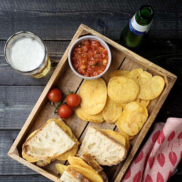 Kit Com 3Und Batata Chips Extra Grossa Com Sal Rubio 125G Imagem de Kit Com 3Und Batata Chips Extra Grossa Com Sal Rubio 125G